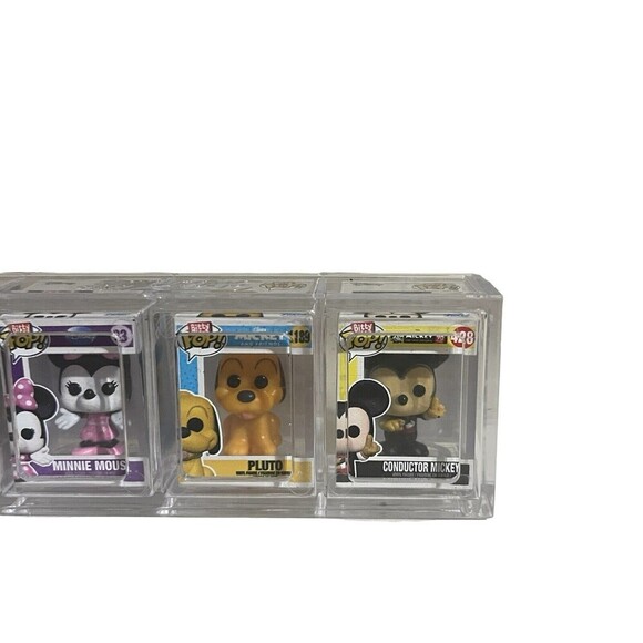 Funko BITTY Pop! 4 Mini Vinyl MINNIE & MICKEY MOUSE  PLUTO Conductor Mickey - Picture 3 of 13